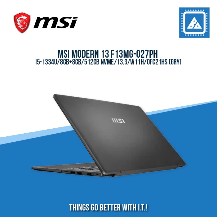 MSI MODERN 13 F13MG-027PH I5-1334U/8GB+8GB/512GB NVME | BEST FOR STUDENTS MSI MODERN 13 F13MG-027PH I5-1334U/8GB+8GB/512GB NVME | BEST FOR STUDENTS